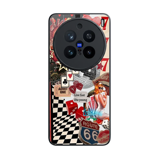 Fabulous Vegas back phone cover | glass case for vivo x200 pro