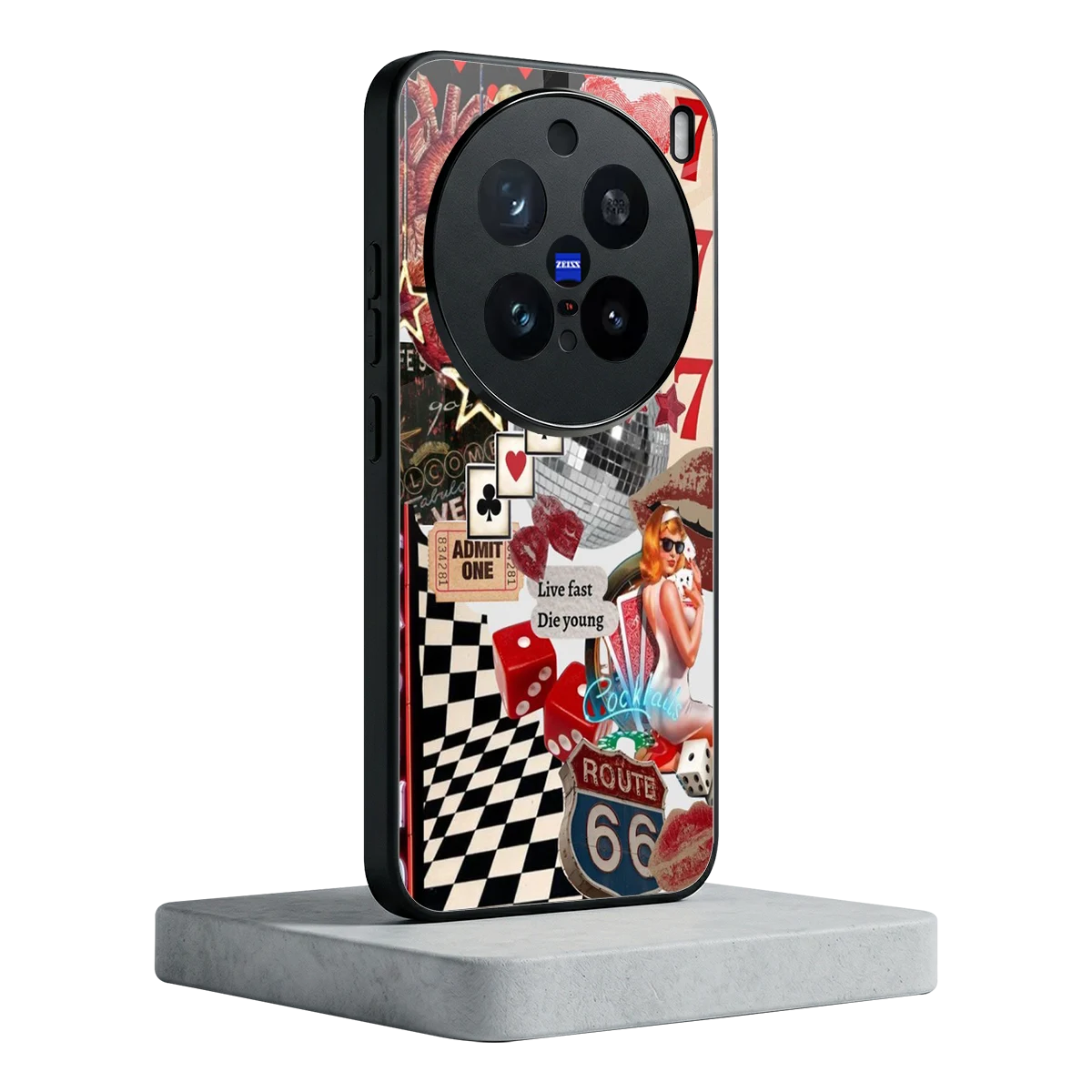 Fabulous Vegas vivo x200 pro mobile cover | shockproof glass phone case