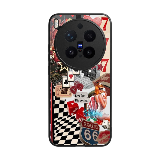 Fabulous Vegas back phone cover | glass case for vivo x300 pro