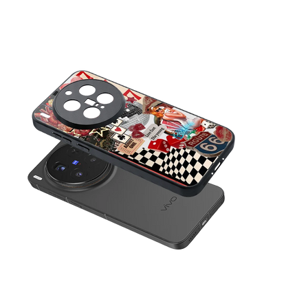 Fabulous Vegas sleek vivo x300 pro cover with tempered glass back and TPU edges