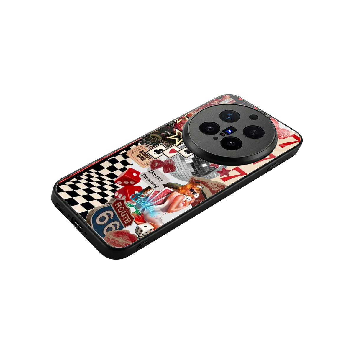 Fabulous Vegas stylish phone case for vivo x300 pro | glossy glass and slim fit