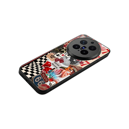 Fabulous Vegas stylish phone case for vivo x300 pro | glossy glass and slim fit