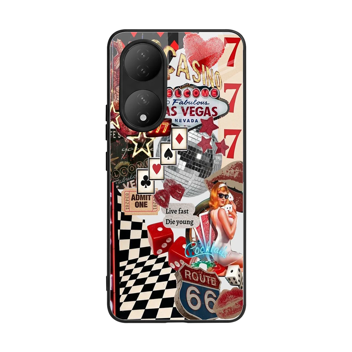 Fabulous Vegas back phone cover | glass case for Vivo-y100