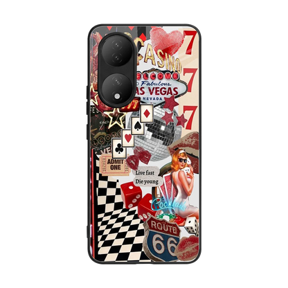 Fabulous Vegas back phone cover | glass case for Vivo-y100