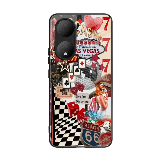 Fabulous Vegas back phone cover | glass case for Vivo-y100