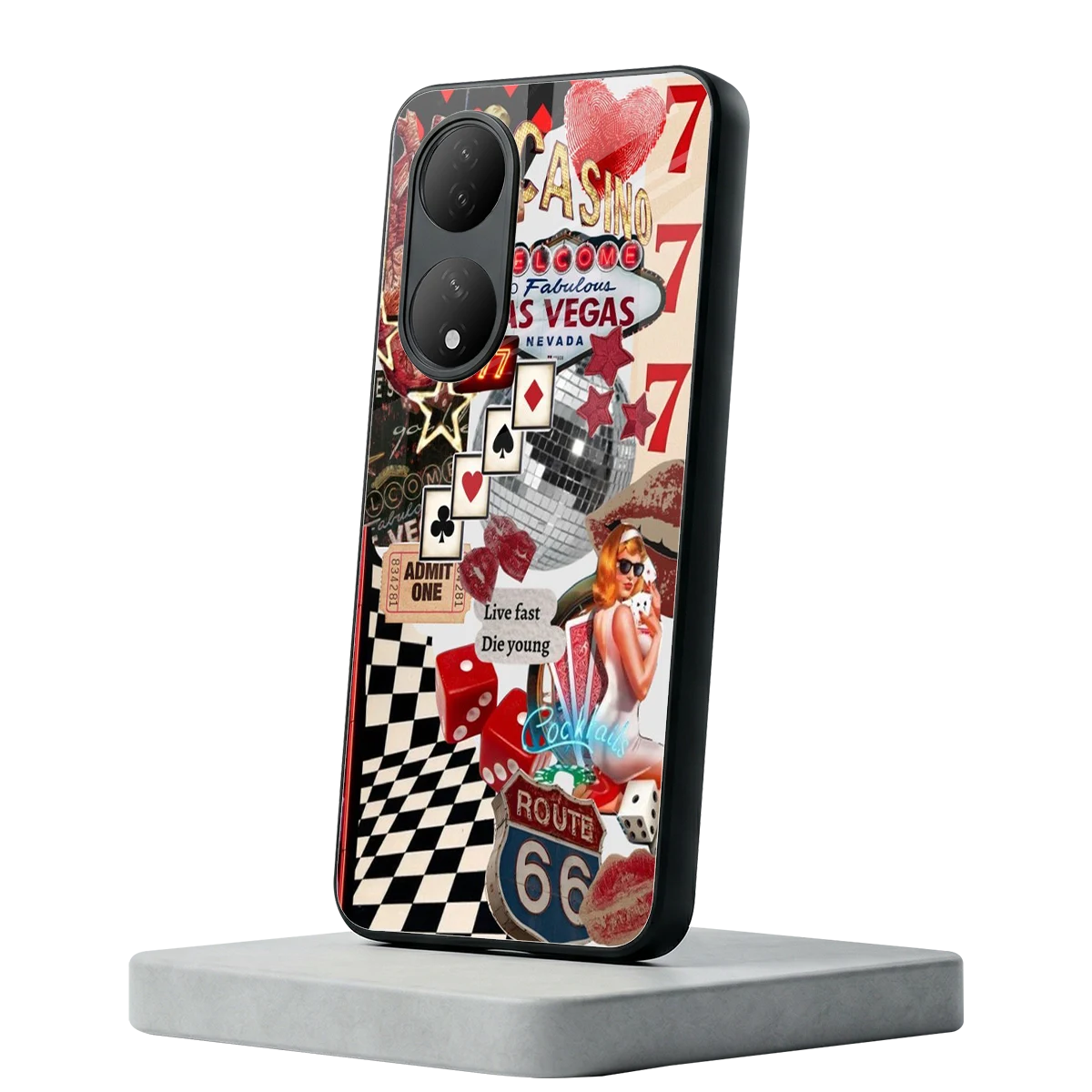 Fabulous Vegas Vivo-y100 mobile cover | shockproof glass phone case
