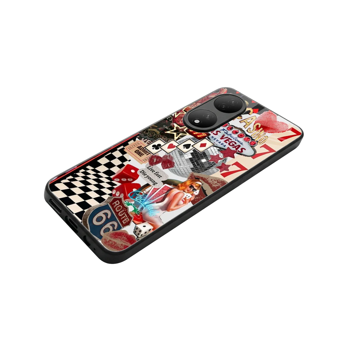 Fabulous Vegas stylish phone case for Vivo-y100 | glossy glass and slim fit