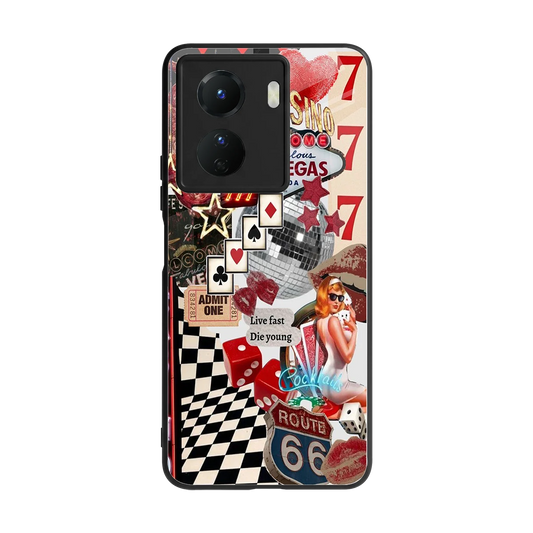 Fabulous Vegas back phone cover | glass case for vivo y16