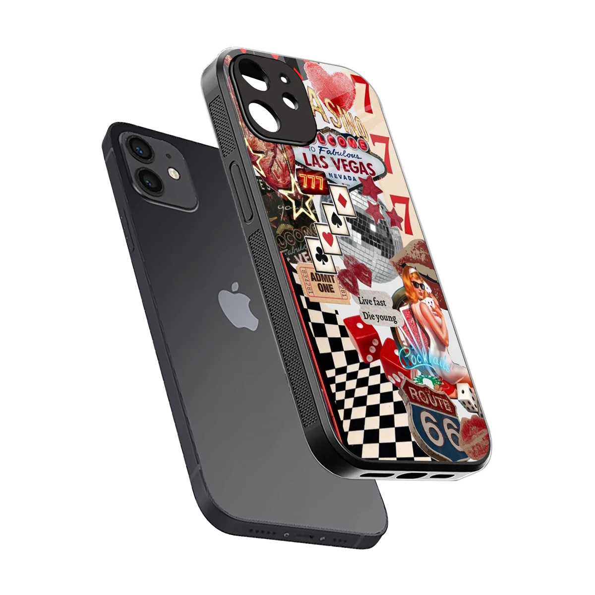 Fabulous Vegas sleek iphone 11 cover with tempered glass back and TPU edges