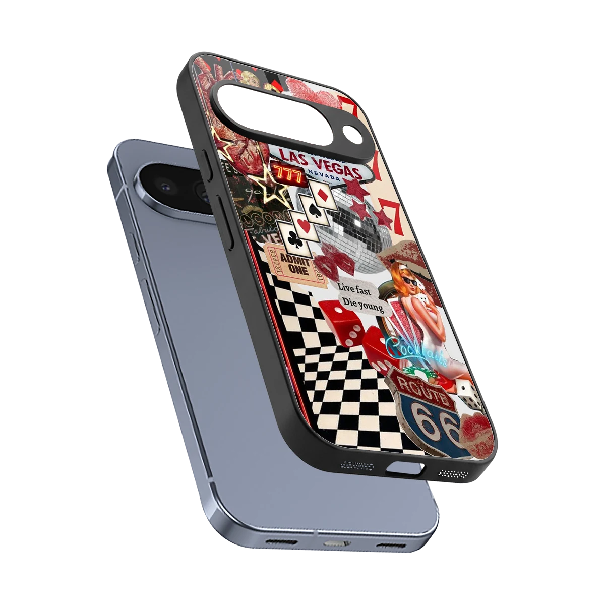Fabulous Vegas sleek google pixel 10 cover with tempered glass back and TPU edges