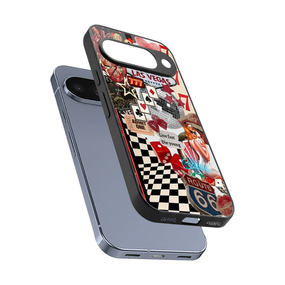 Fabulous Vegas sleek google pixel 10 cover with tempered glass back and TPU edges