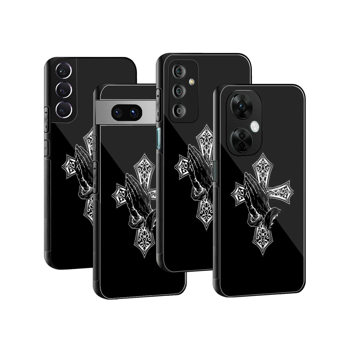 Stylish Glass Back Case for All Smartphones iPhone, Samsung, OnePlus, Pixel, Redmi, Oppo, Vivo, Motorola