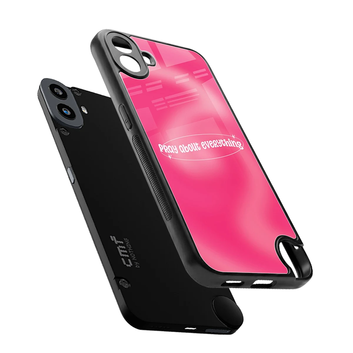 Faith First sleek cmf nothing phone 1 cover with tempered glass back and TPU edges