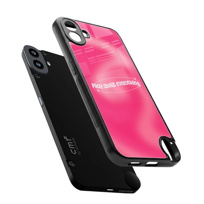 Faith First sleek cmf nothing phone 1 cover with tempered glass back and TPU edges