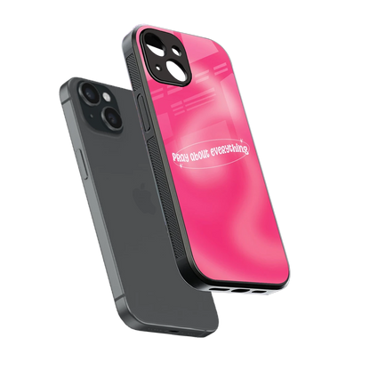 Faith First sleek iphone 14 cover with tempered glass back and TPU edges