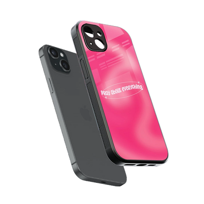 Faith First sleek iphone 14 plus cover with tempered glass back and TPU edges