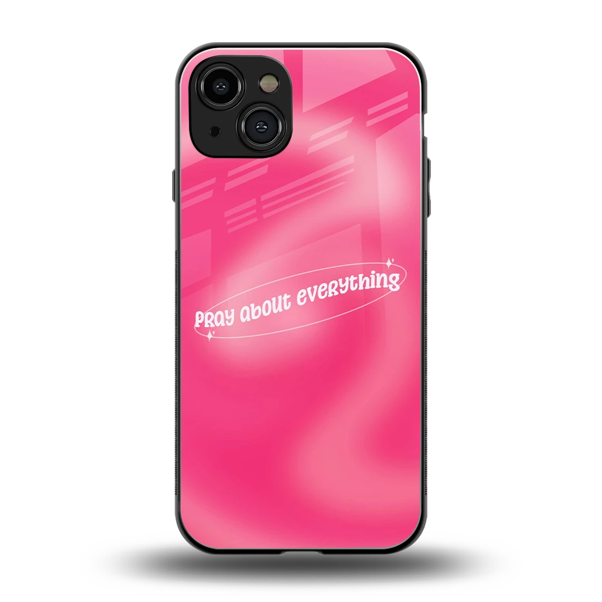 Faith First back phone cover | glass case for iphone 15