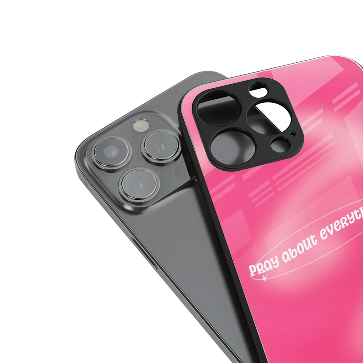Faith First stylish phone case for iphone 15 pro | glossy glass and slim fit