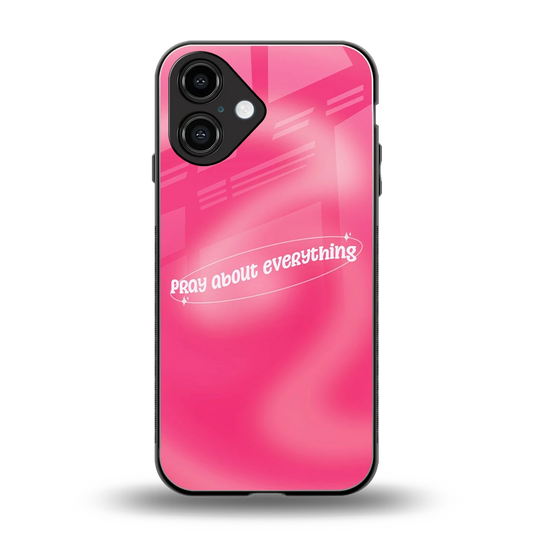 Faith First back phone cover | glass case for iphone 16