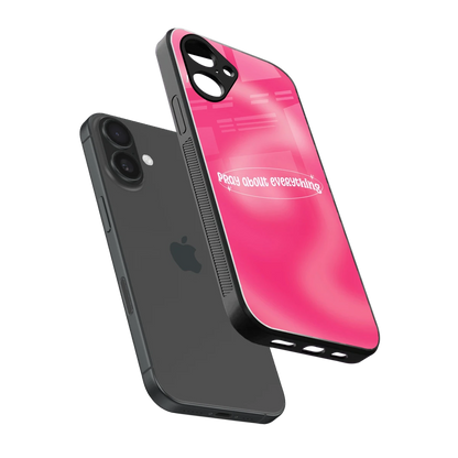 Faith First sleek iPhone 16 cover with tempered glass back and TPU edges