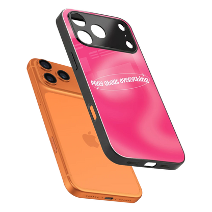 Faith First sleek iphone 17 pro cover with tempered glass back and TPU edges