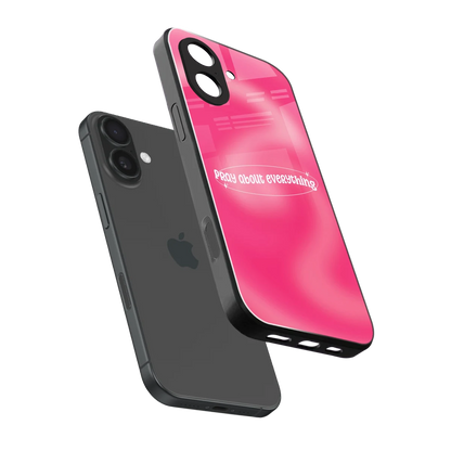 Faith First sleek iphone 17 cover with tempered glass back and TPU edges
