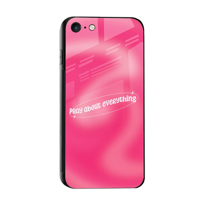 Faith First sleek iphone 7 cover with tempered glass back and TPU edges