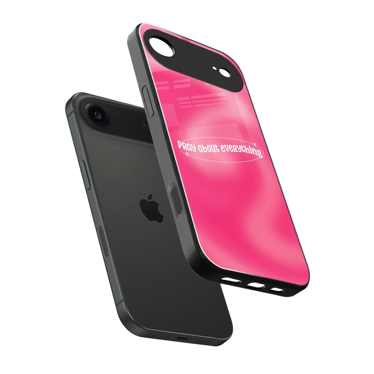 Faith First sleek iphone air cover with tempered glass back and TPU edges