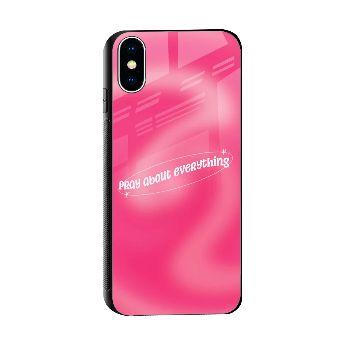 Faith First sleek iphone x cover with tempered glass back and TPU edges