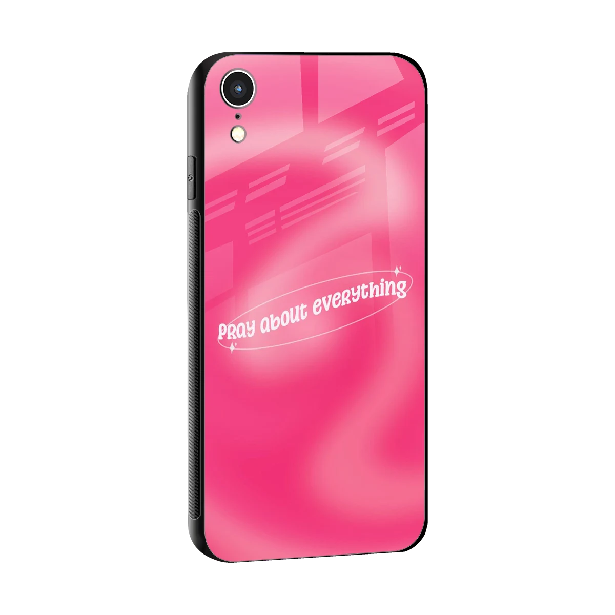 Faith First sleek iphone xr cover with tempered glass back and TPU edges