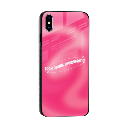 Faith First sleek iphone xs max cover with tempered glass back and TPU edges