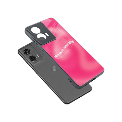 Faith First sleek motorola edge 50 fusion cover with tempered glass back and TPU edges