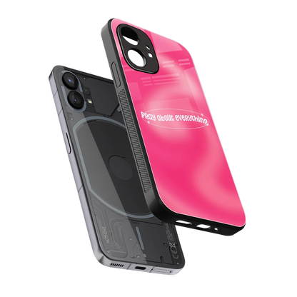 Faith First sleek nothing phone 1 cover with tempered glass back and TPU edges