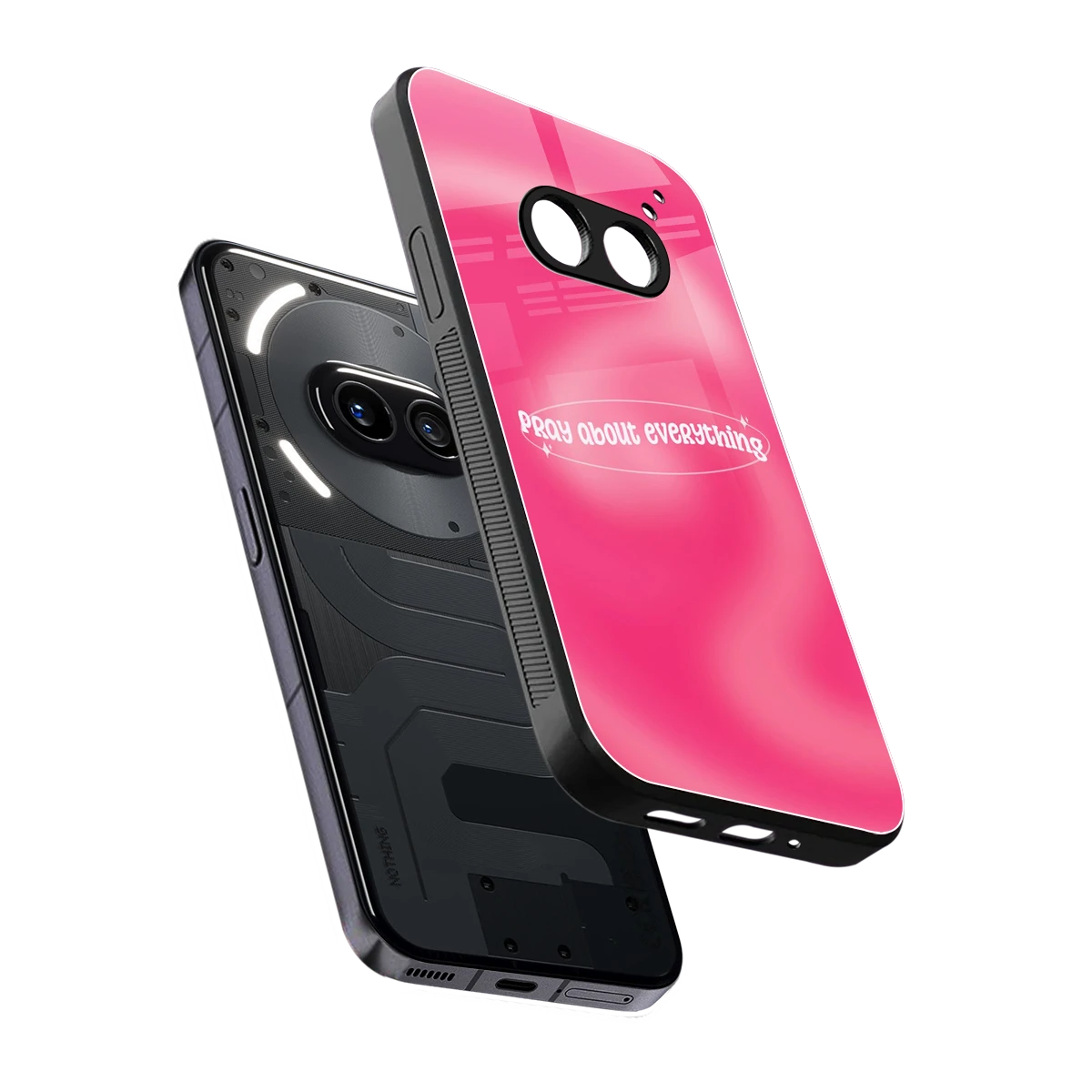 Faith First sleek nothing phone 2a cover with tempered glass back and TPU edges