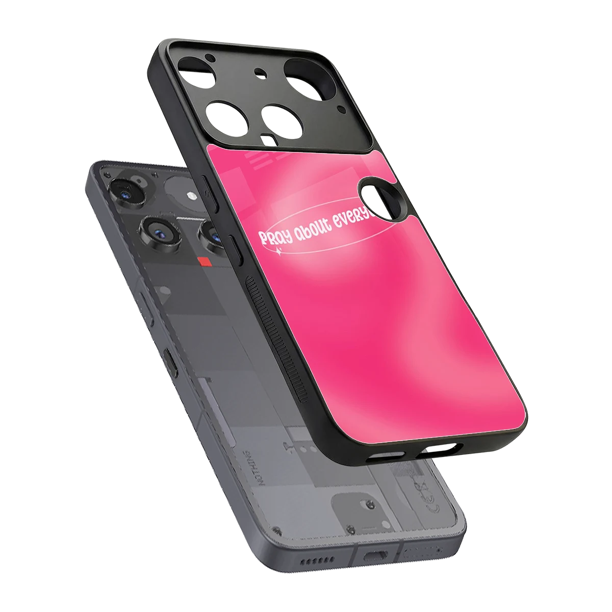Faith First sleek nothing phone 3 cover with tempered glass back and TPU edges
