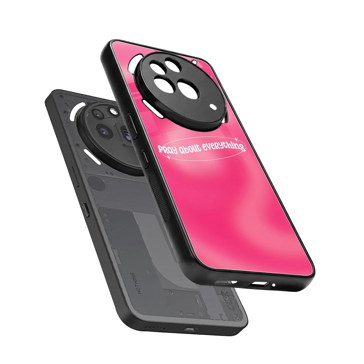 Faith First sleek nothing phone 3a pro cover with tempered glass back and TPU edges