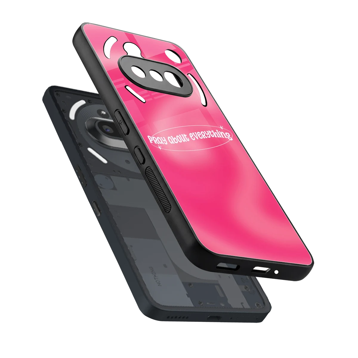 Faith First sleek nothing phone 3a cover with tempered glass back and TPU edges