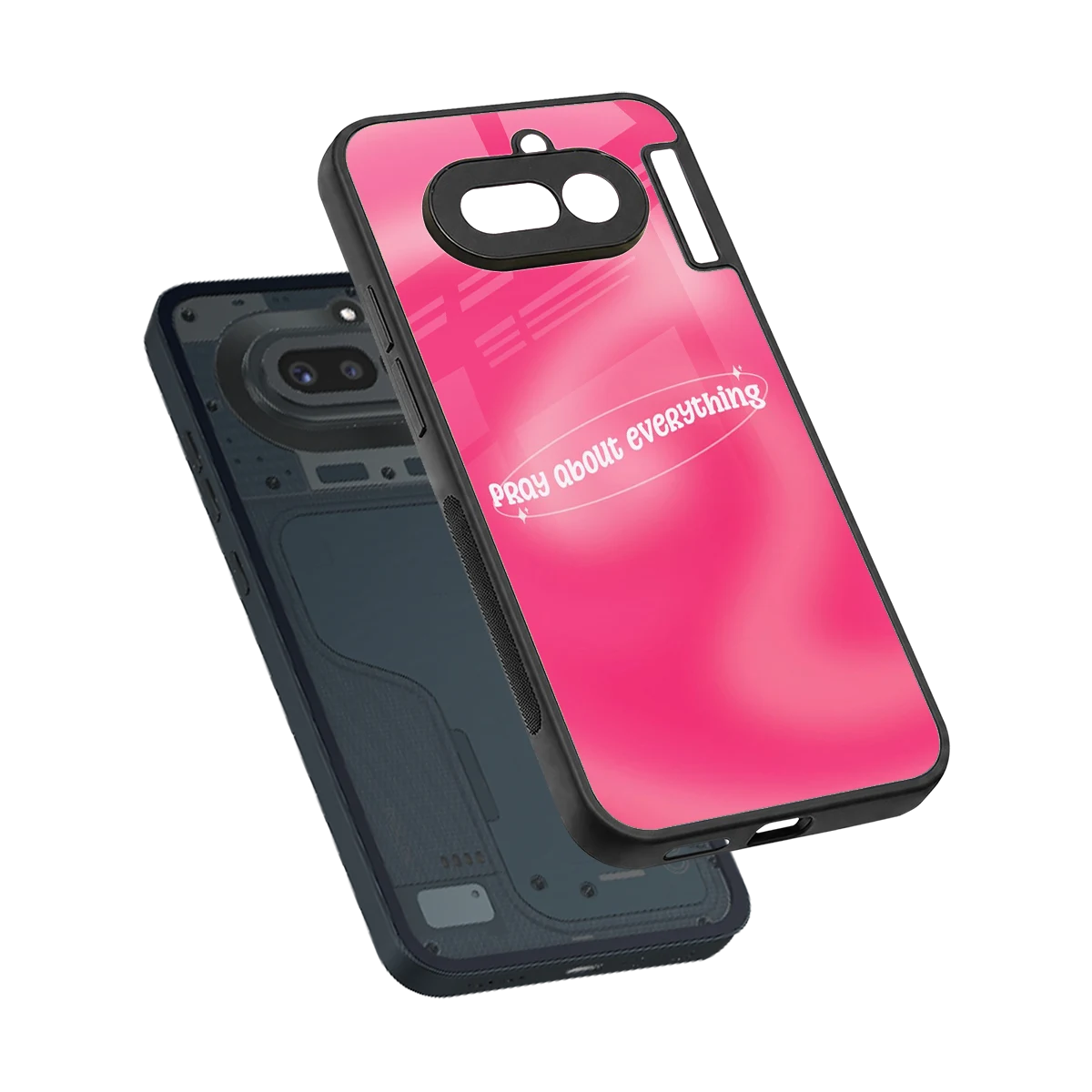 Faith First sleek nothing phone 4a cover with tempered glass back and TPU edges