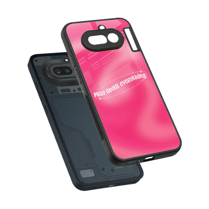 Faith First sleek nothing phone 4a cover with tempered glass back and TPU edges