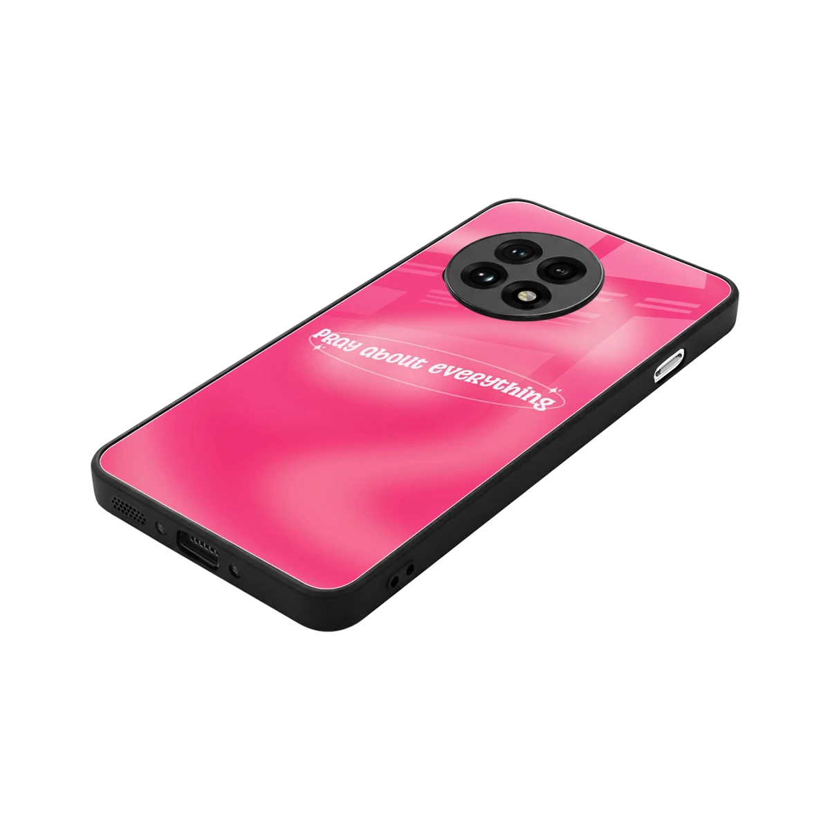 Faith First stylish phone case for oneplus 13r | glossy glass and slim fit