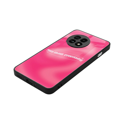 Faith First stylish phone case for oneplus 13r | glossy glass and slim fit
