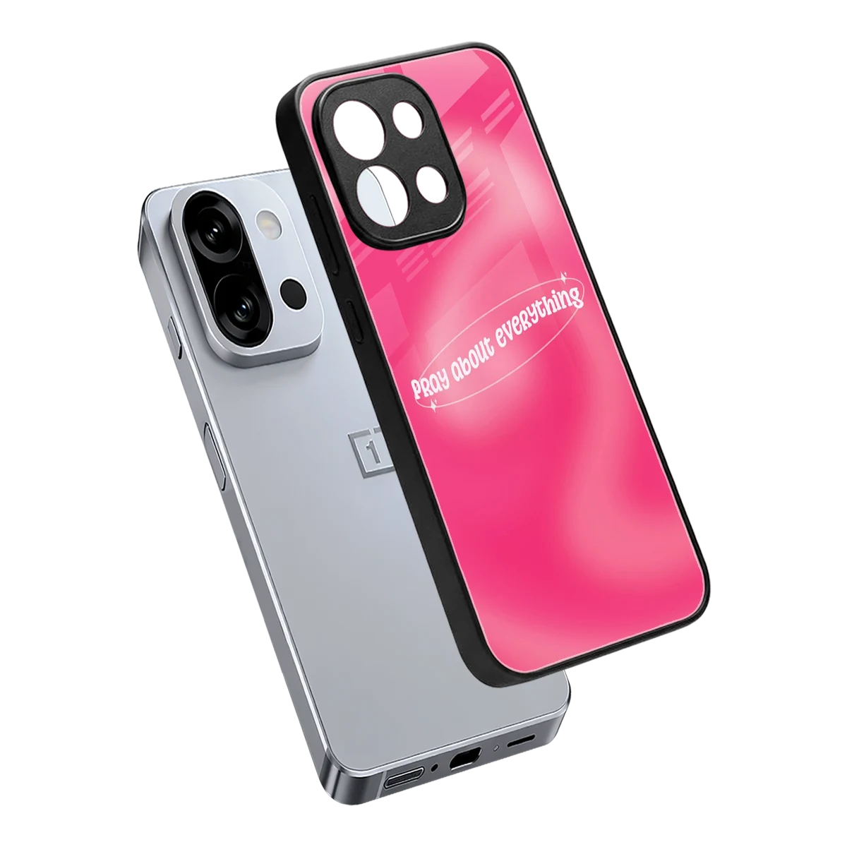 Faith First sleek oneplus 13s cover with tempered glass back and TPU edges