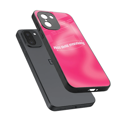 Faith First sleek oneplus 15r cover with tempered glass back and TPU edges