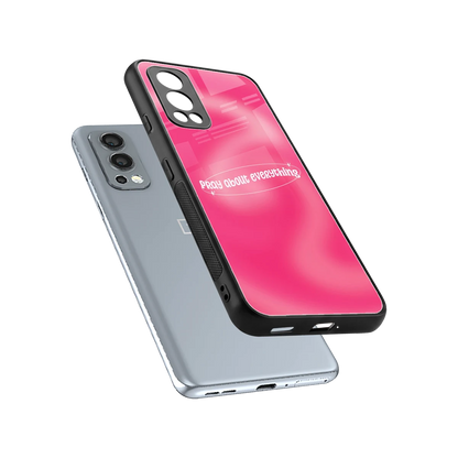 Faith First sleek oneplus nord 2 cover with tempered glass back and TPU edges