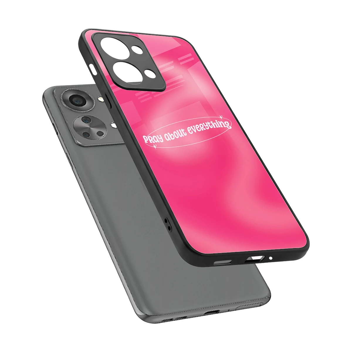 Faith First sleek oneplus nord 2t cover with tempered glass back and TPU edges