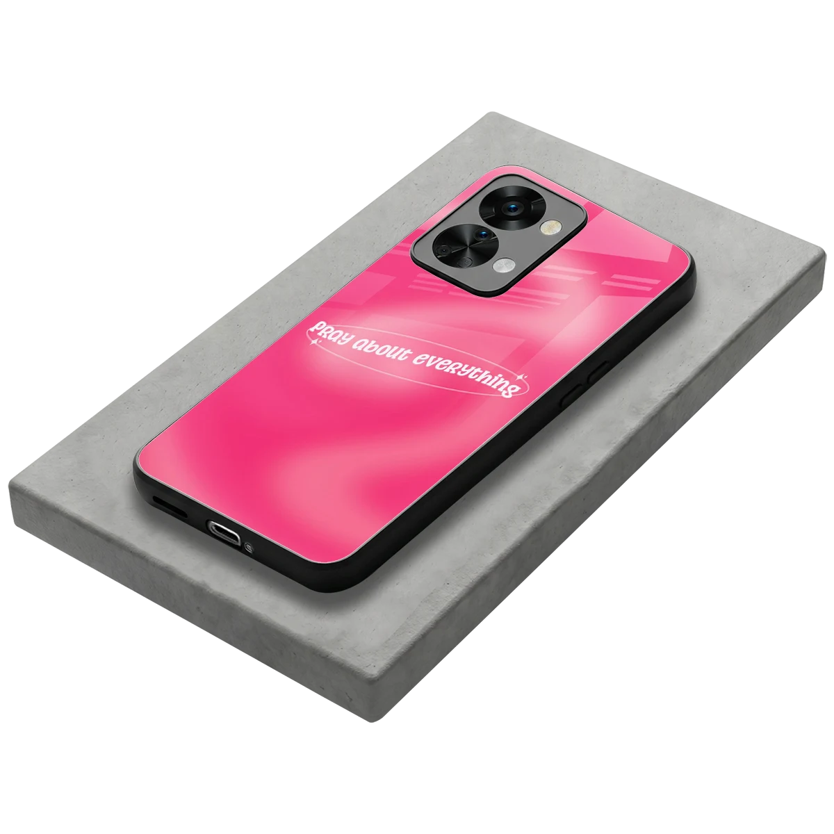 Faith First stylish phone case for oneplus nord 2t | glossy glass and slim fit