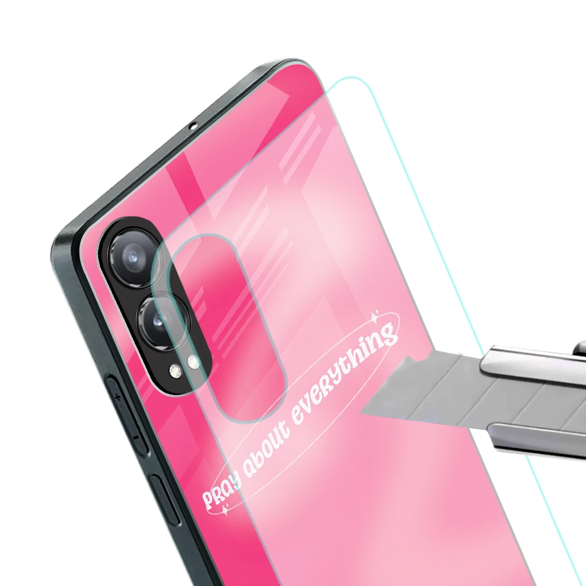 Faith First stylish phone case for oneplus nord ce 4 lite | glossy glass and slim fit
