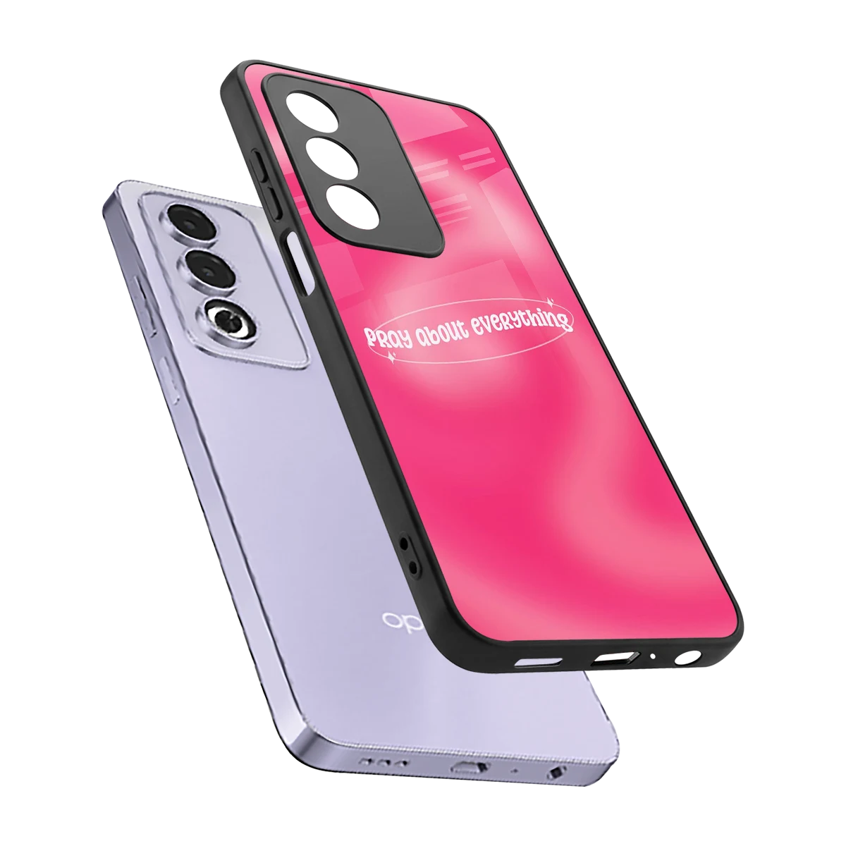Faith First sleek oppo a3 pro cover with tempered glass back and TPU edges