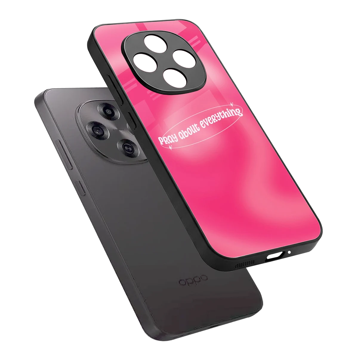 Faith First sleek oppo f31 pro 5g cover with tempered glass back and TPU edges