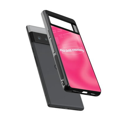 Faith First sleek google pixel 6 pro cover with tempered glass back and TPU edges